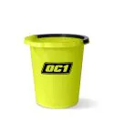 OC1 Bucket 5 l - gelber Kunststoffeimer mit Griff zum Waschen und für die Aufbewahrung von Motorrad- und Fahrradzubehör