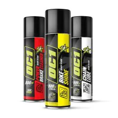 OC1 Sprayset - Bike Shine, Chain Lube und Power Brake Cleaner 500 ml