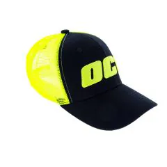 Kappe OC1 Lime Cap, Seitenansicht, energetisches Limettengrün und sportliches Trucker-Design