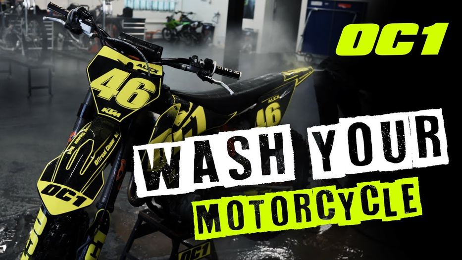 OC1 Produkte im Einsatz - Motorradwäsche
